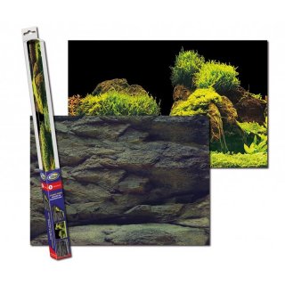 Hintergrundfolie Fels / Pflanzen Aquariumhintergrund Folie 60 bis150cm